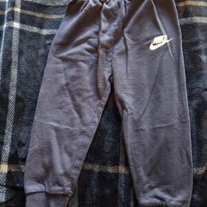 Nike Kids Dark Blue Joggers with White Logo